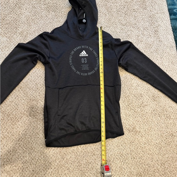 Adidas ClimaWarm Hoodie Black Pullover Sweatshirt Men M Athleisure Streetwear - Picture 10 of 11